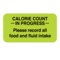Nevs Calorie Count - In Progress Label 7/8 x 1-5/8" D-0514 - alternate 1